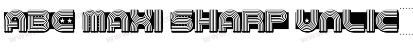 ABC Maxi Sharp Unlic字体转换